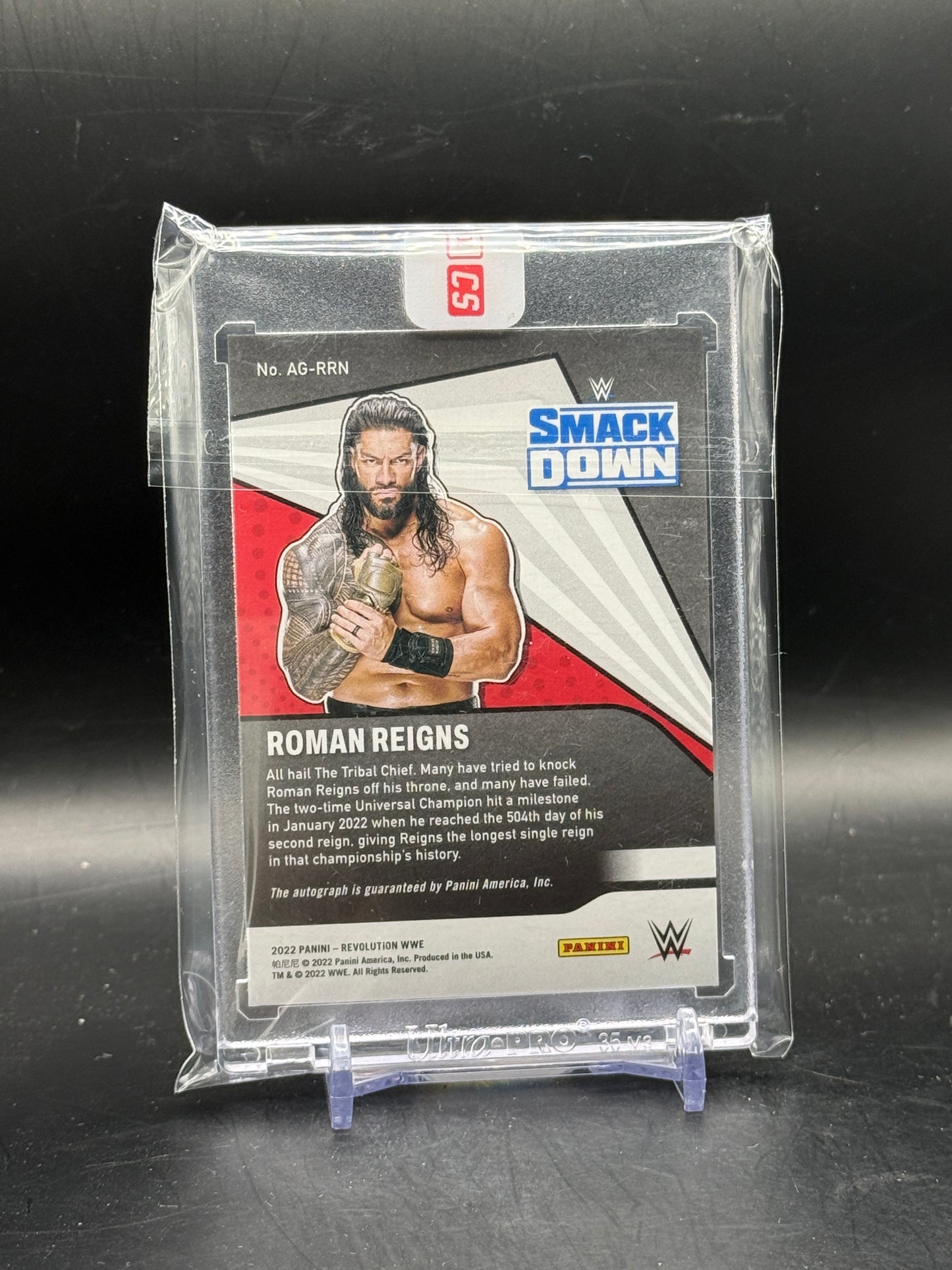 2022 Panini Revolution WWE Roman Reigns Auto