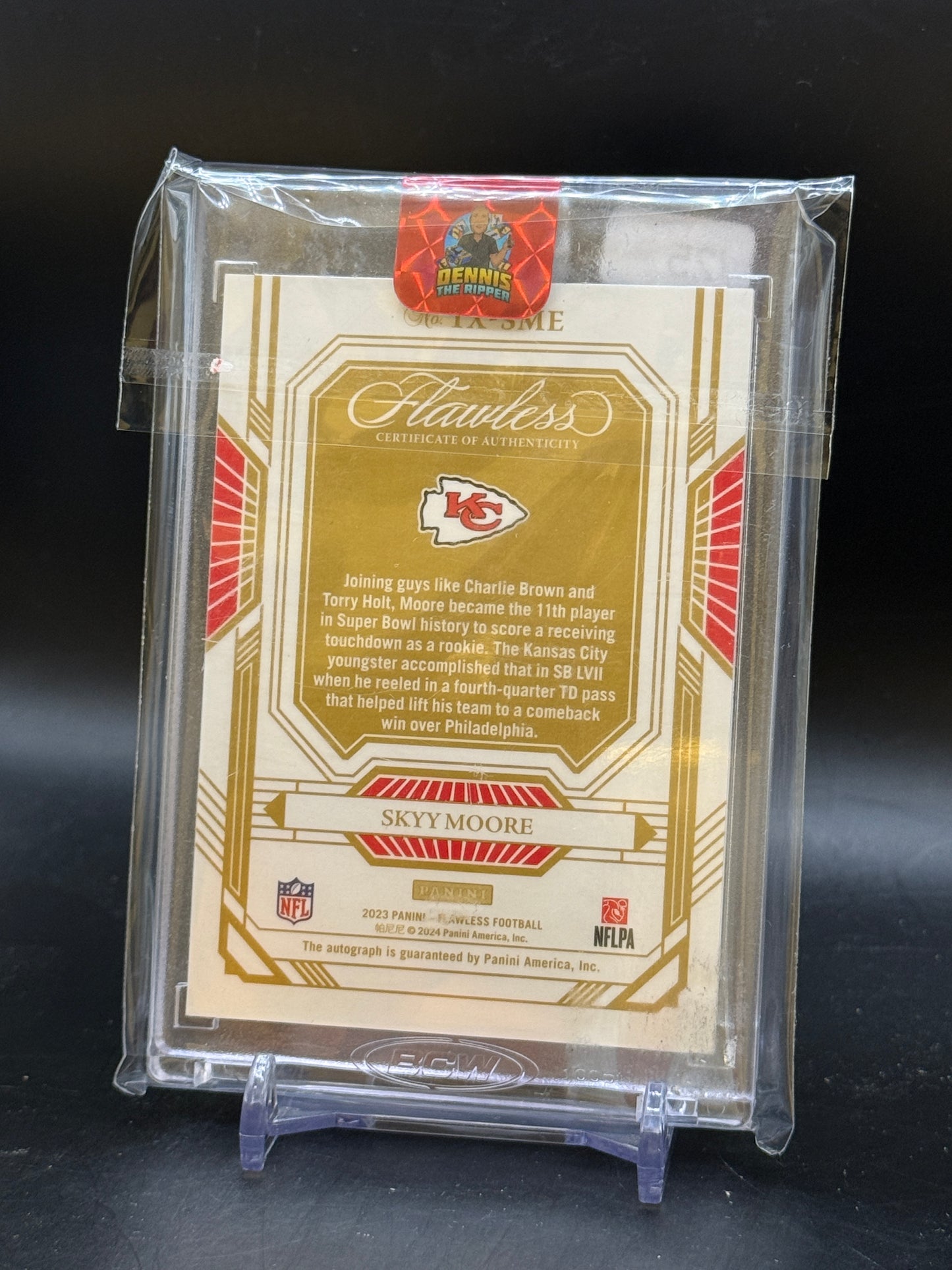 2023 Panini Flawless NFL Skyy Moore Kansas City Chiefs Champions Signatures Auto 03/25