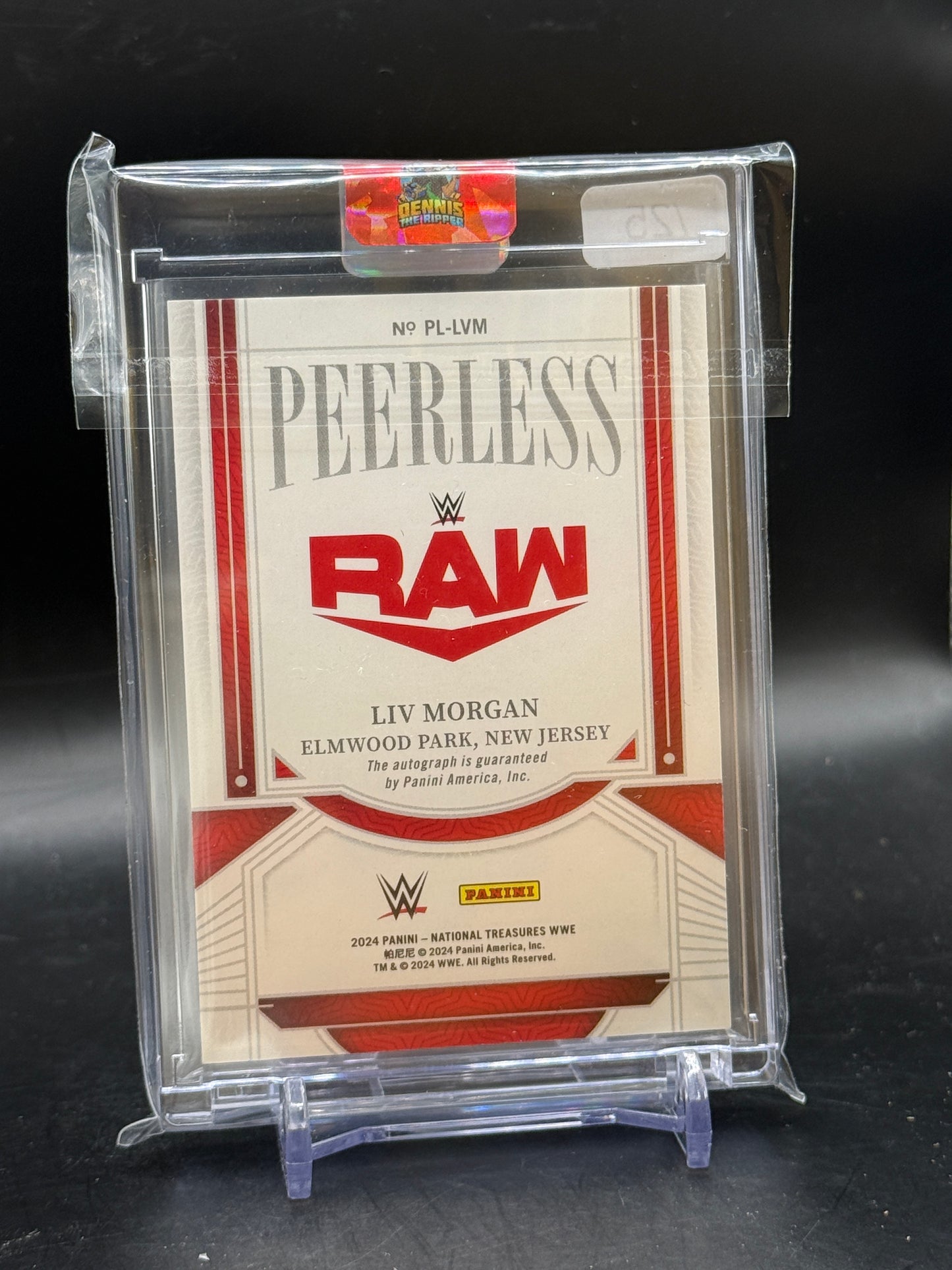 2024 Panini National Treasurers WWE Liv Morgan Peerless Auto 12/25