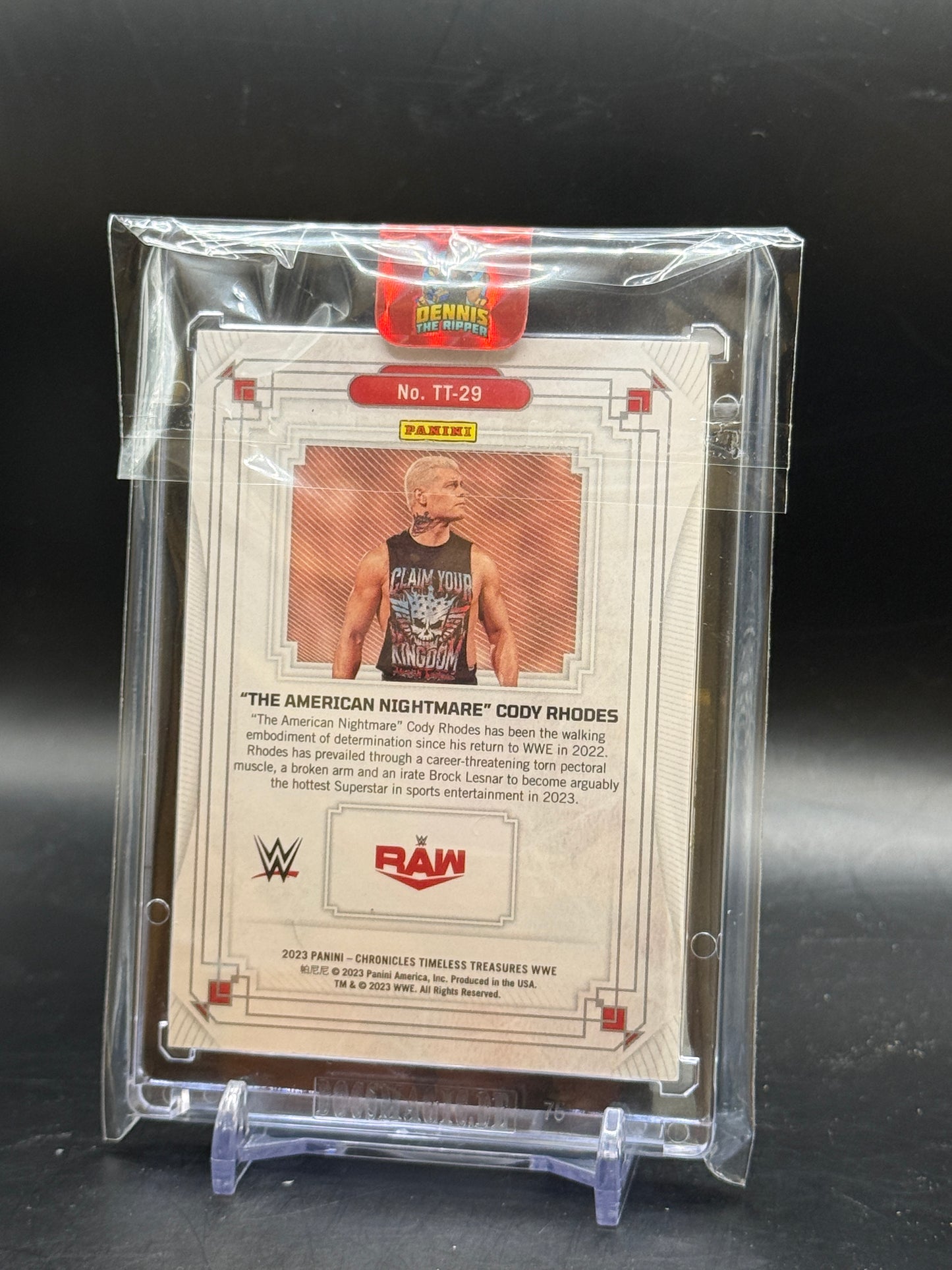 2023 Panini Chronicles Timless Treasure WWE "The American Nightmare" Cody Rhodes 07/25