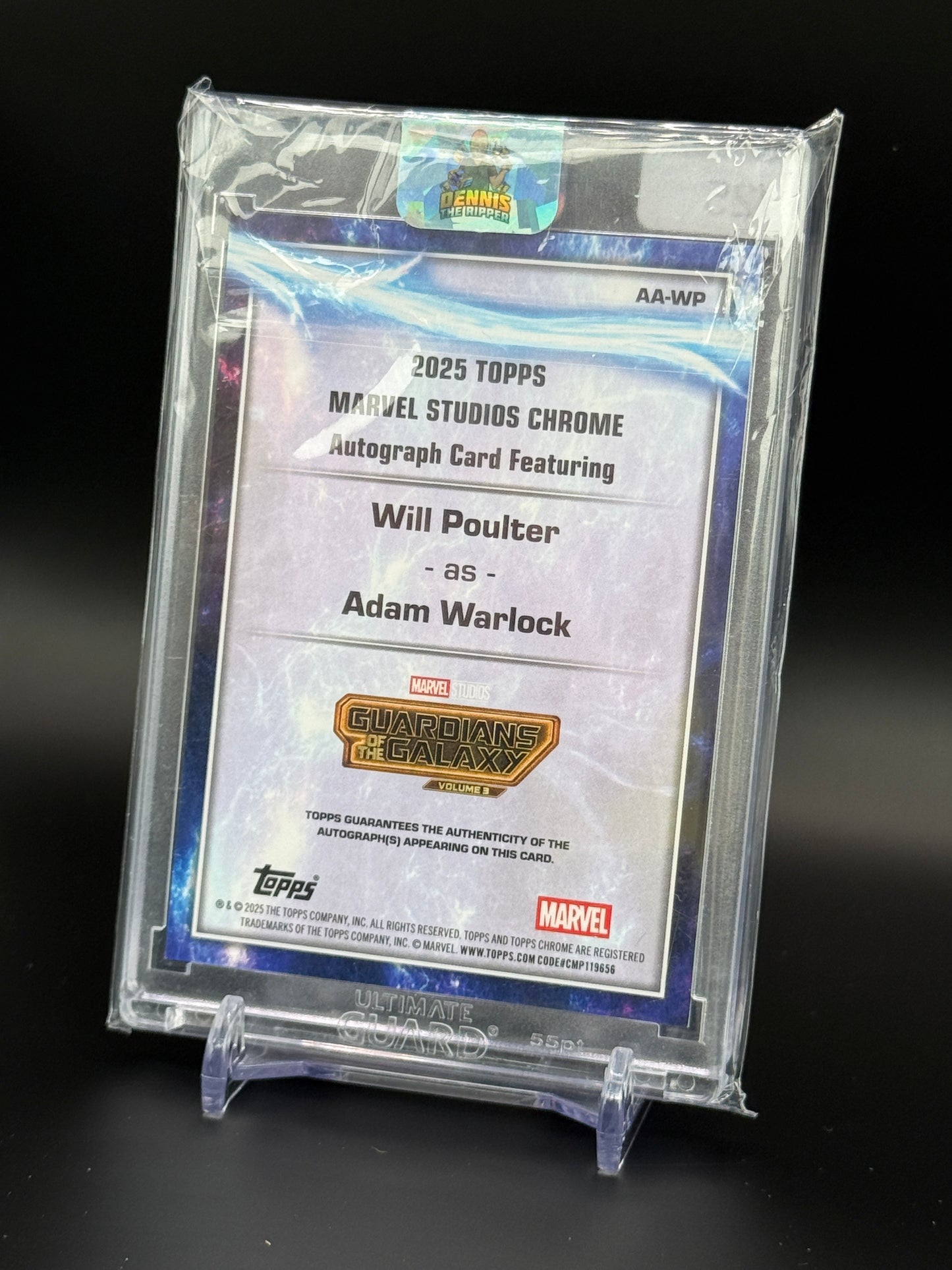 2025 Topps Chrome Marvel Studios Will Poulter Adam Warlock Auto 18/25