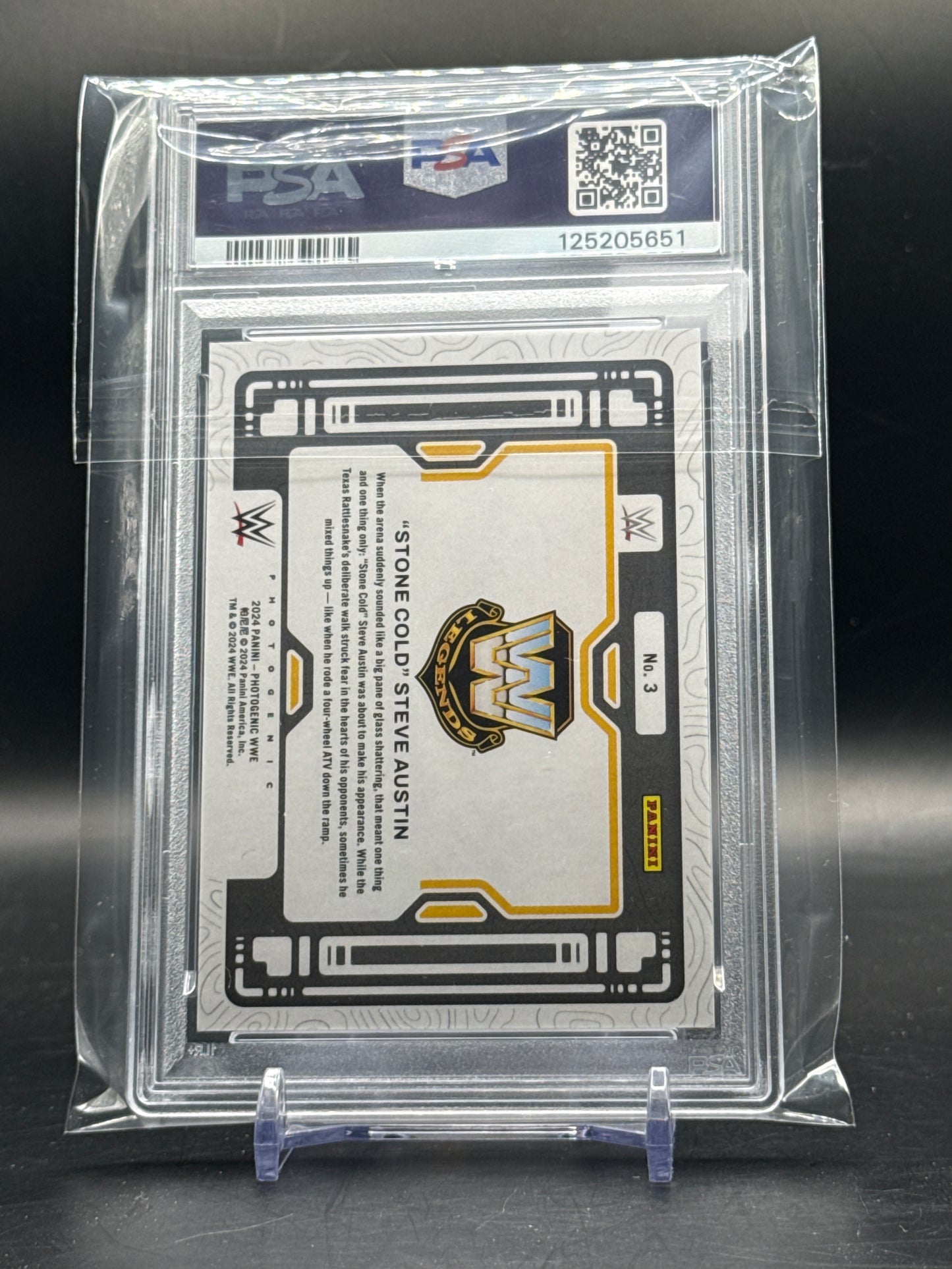 2024 Panini Photogenic WWE Steve Austin Down The Ramp-Diamond PSA 10 125205651