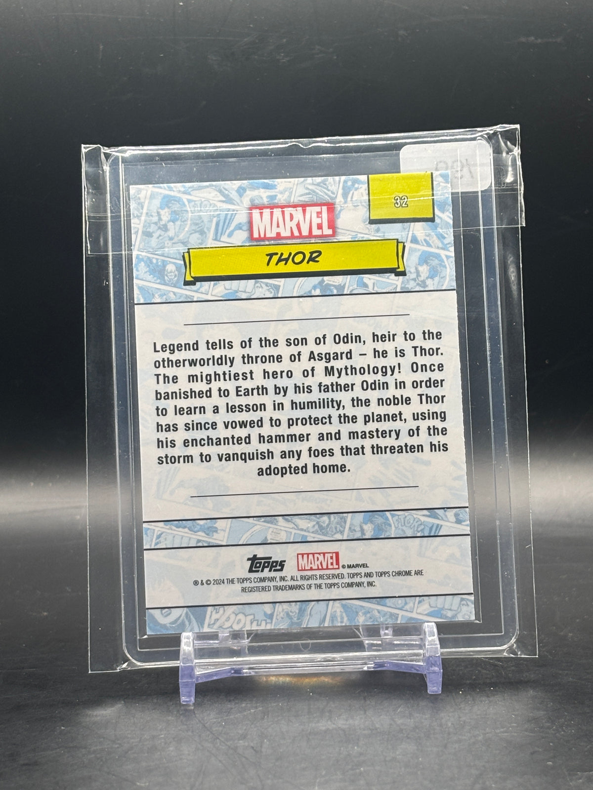2024 Topps Chrome Marvel Thor Green Lava 13/99