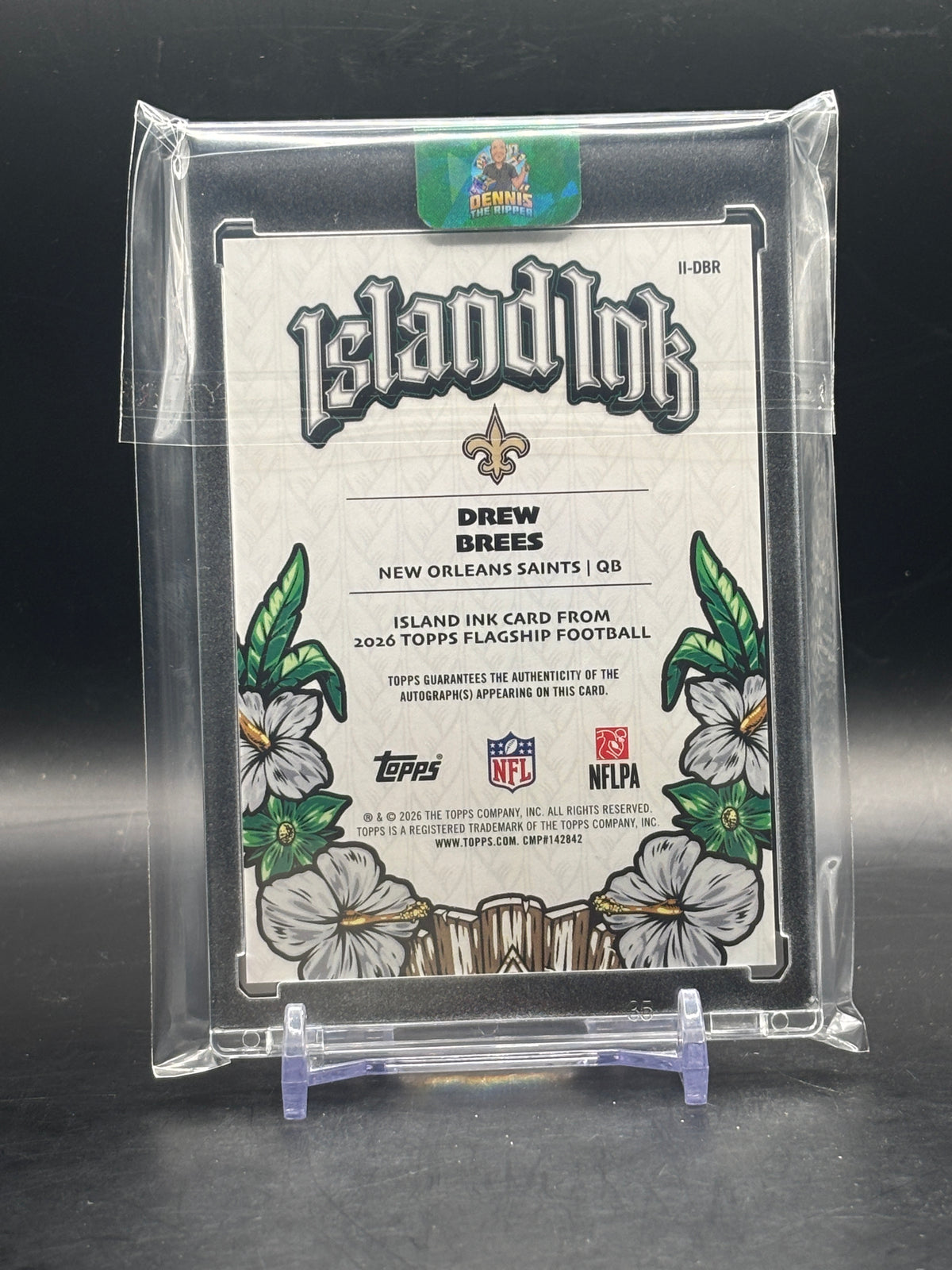 2026 Topps Flagship NFL Drew Brees New Orleans Saints Island Auto