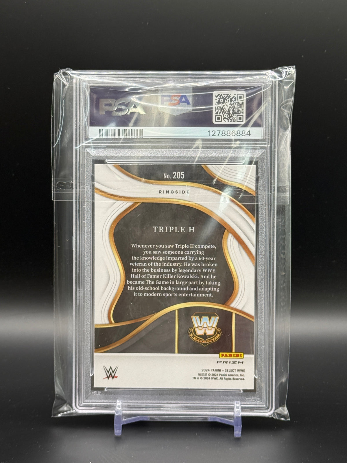2024 Panini Select WWE Triple H Zebra PSA 10 127886884