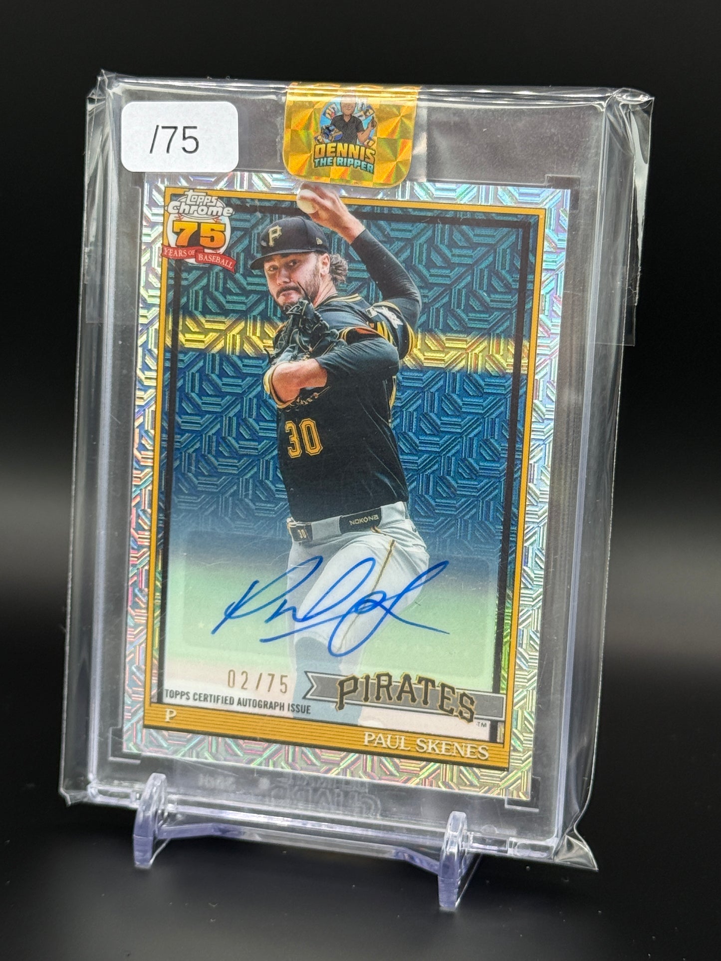 2026 Toops Series 1 Paul Skenes Pittsburg Pirates Mojo Auto 02/75