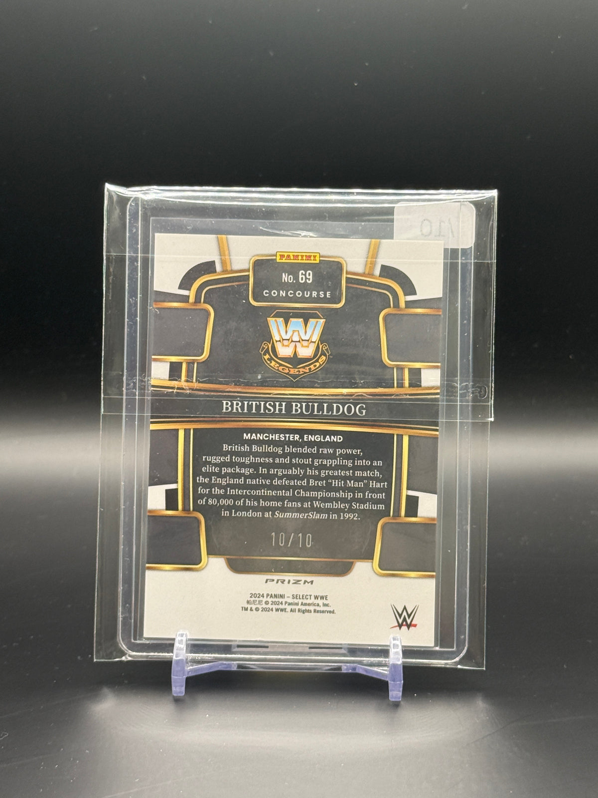 2024 Panini Select WWE British Bulldog Gold 10/10