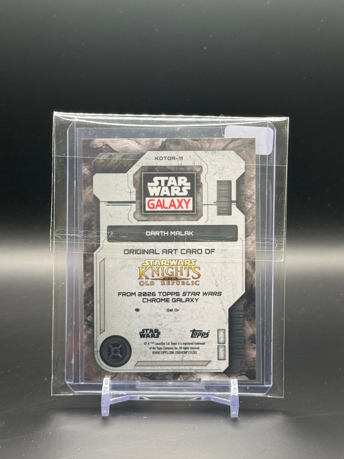 2026 Topps Galaxy Star Wars Darth Malak Atomic 130/150