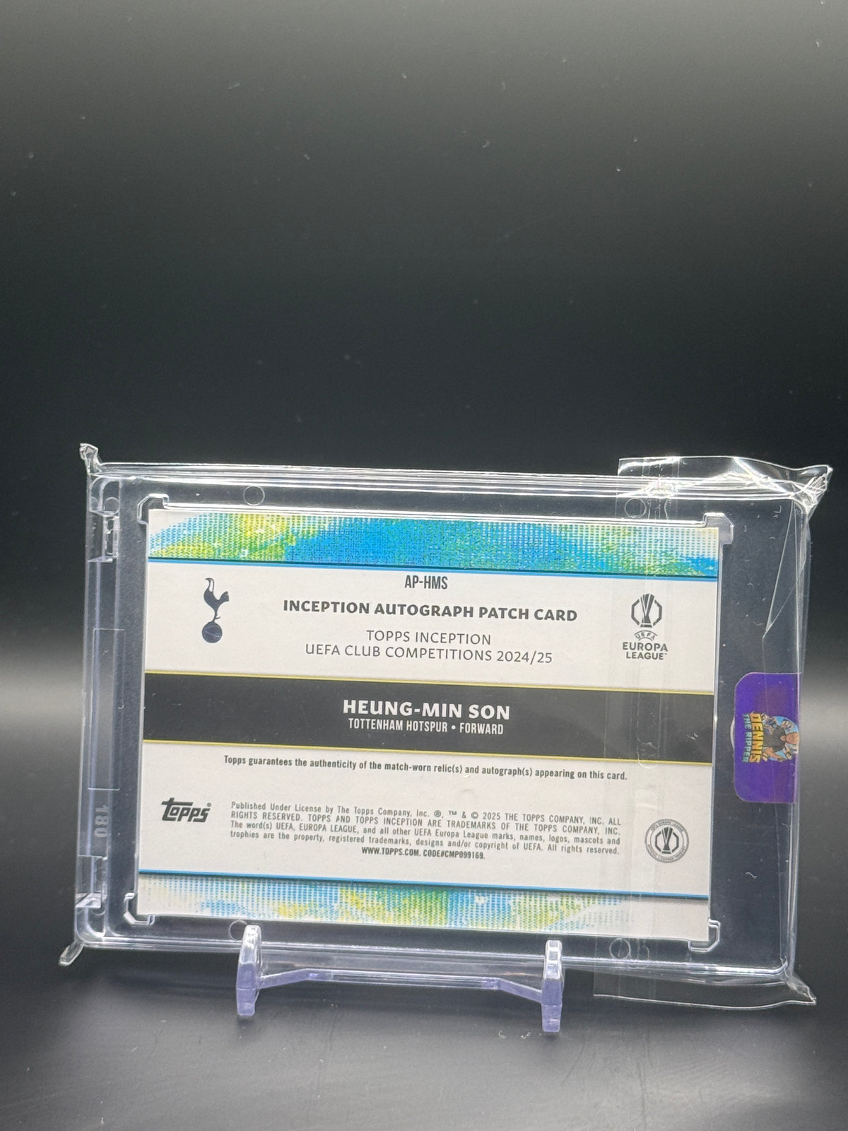 2024-25 Topps Inception UCC Heung-Min Son Tottenham Hotspur Purple Patch Auto 18/25