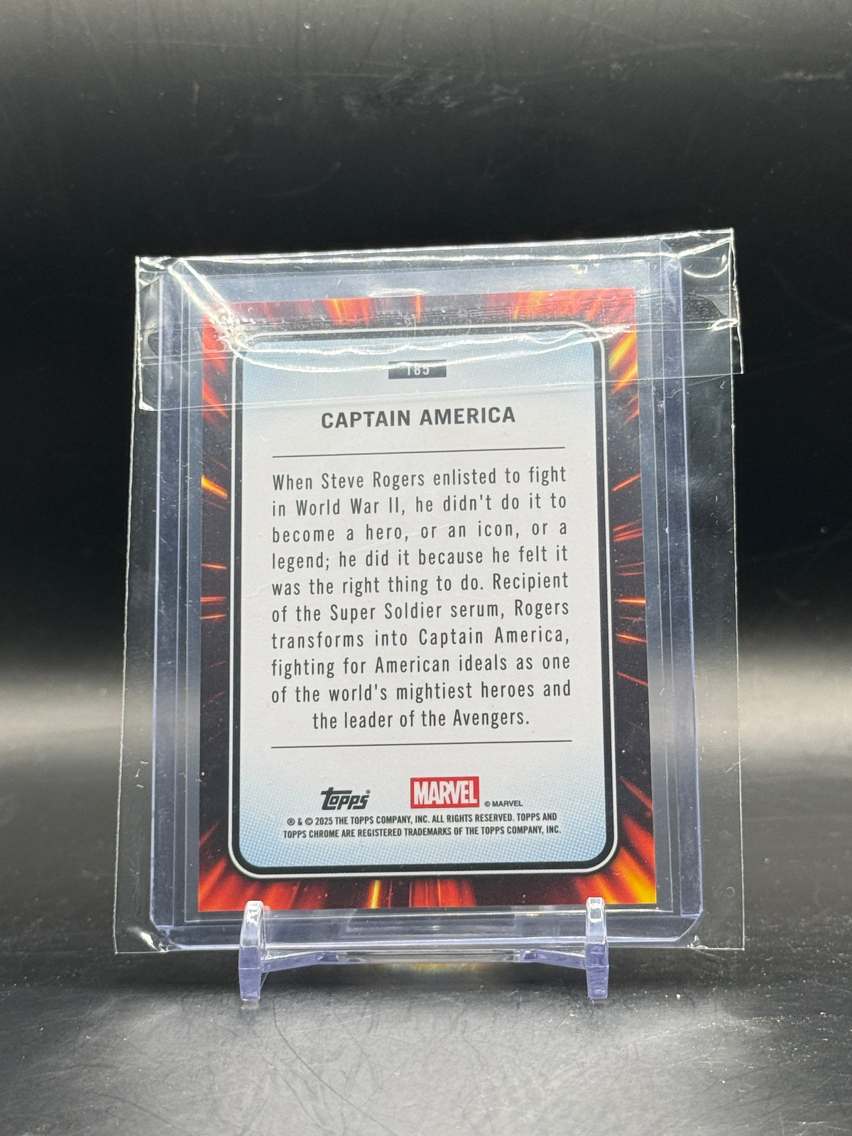 2025 Topps Marvel Chrome Sapphire Captain America