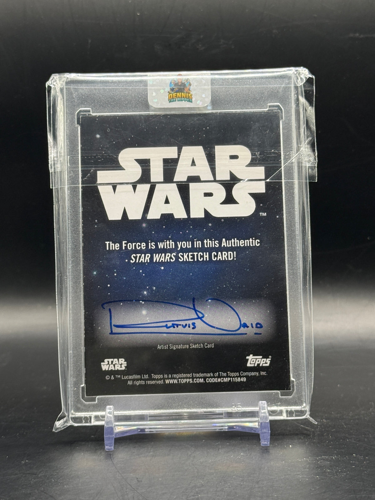 2026 Topps Star Wars Chrome Leia Organa Rutvig Vaid Sketch