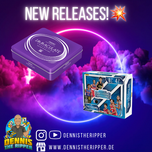 Neue Releases diese Woche Panini America WWE Immaculate 2023 Hobby Box sowie Panini America NBA Basketball Contenders 23/24 Hobby Box!