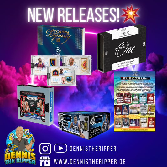 Neue Releases Preview ist back! Topps Dynasty UCL Soccer, Panini Prizm WWE Undercard, Leaf Electum