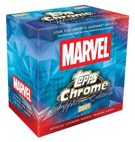 2025 Topps Marvel Chrome Sapphire Hobby Box