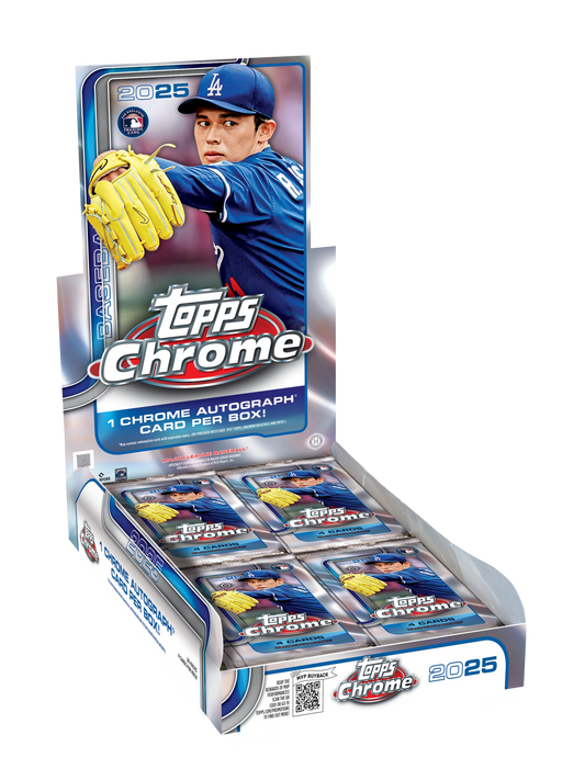 2025 Topps Chrome MLB Baseball Hobby Box