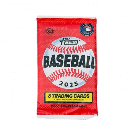 2025 Topps Heritage Baseball Hobby Pack