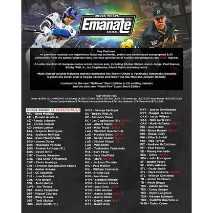 2025 Fanatics UW EMANATE MLB Auto Mystery Box