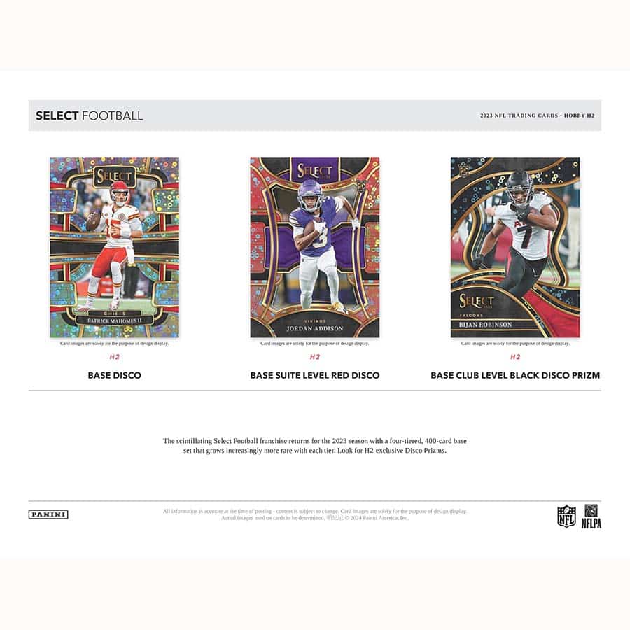 2023 Panini America Select Football NFL H2 Box