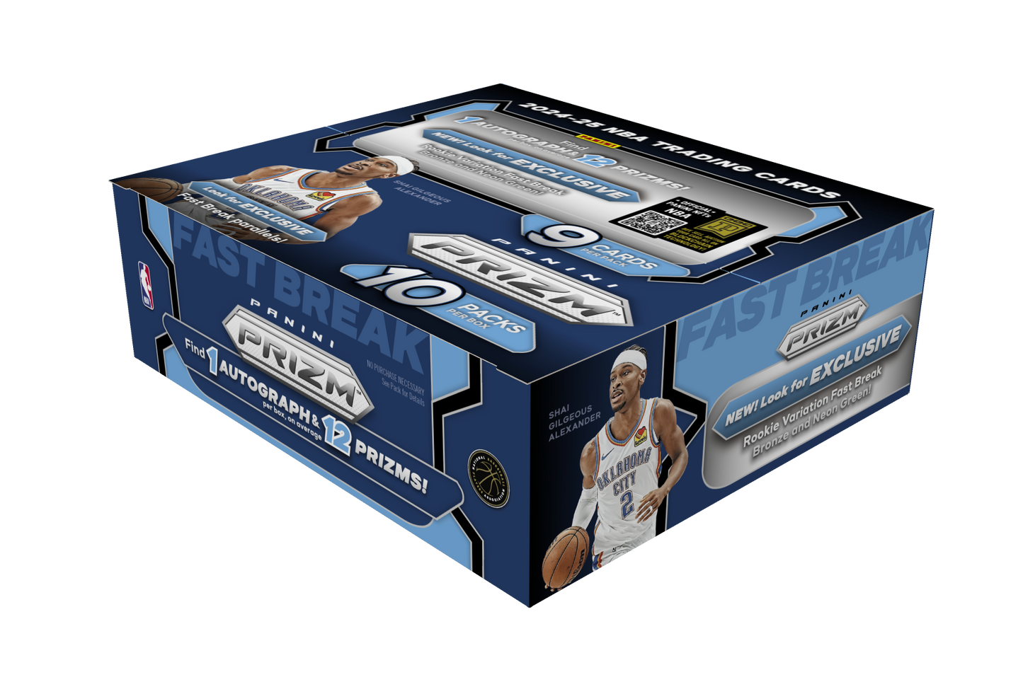 Panini America NBA Basketball Prizm Fast Break Hobby Box