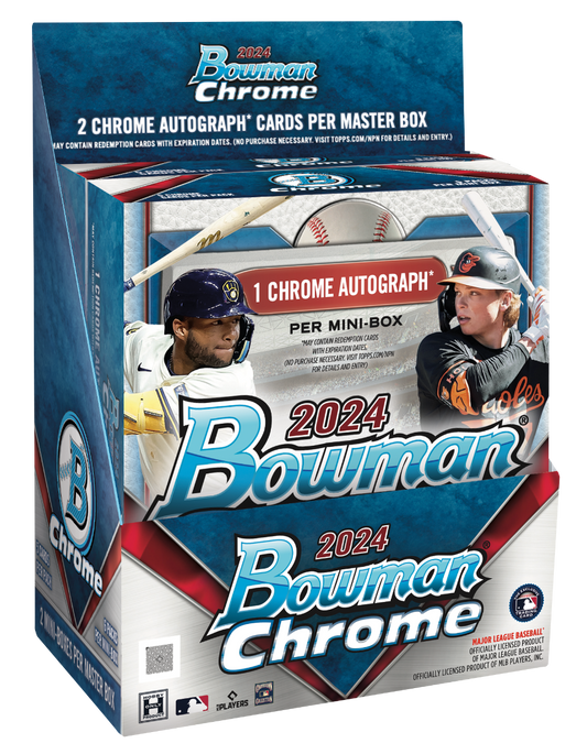 2024 Topps Bowman Chrome Baseball MLB Hobby Box