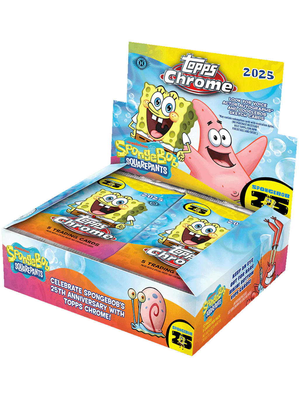 2025 Topps Chrome Spongebob Hobby Box