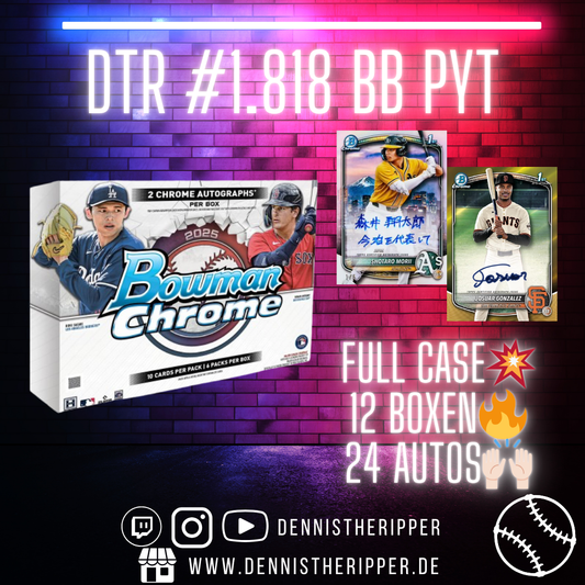DTR #1818 BB Bowman Chrome Hobby PYT Full Case 10 Mini 5 Filler Cardinals