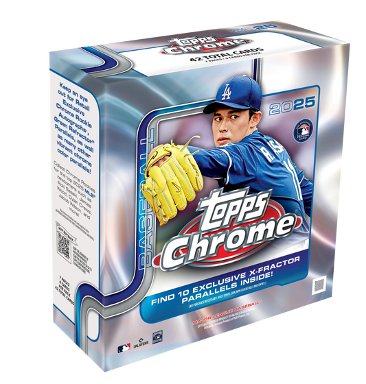 2025 Topps Chrome MLB Baseball Mega Box