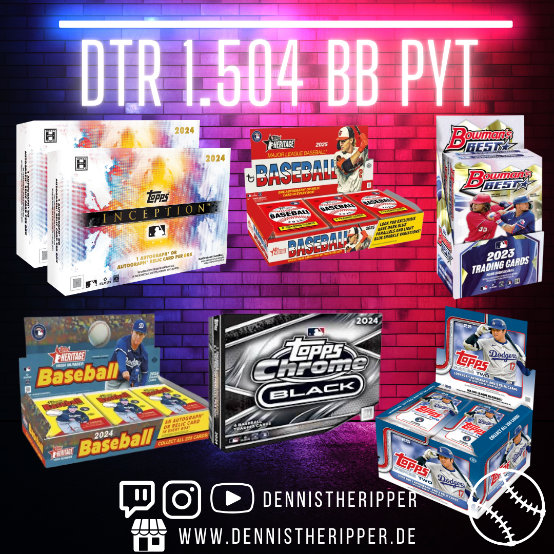 DTR #1504 BB Group Break PYT 10 Mini 5 Filler Rangers & 4x Retail Pack ...