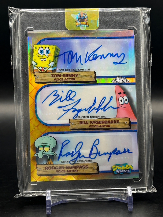 2025 Topps Chrome Spongebob SquarePants 25th Trio Auto