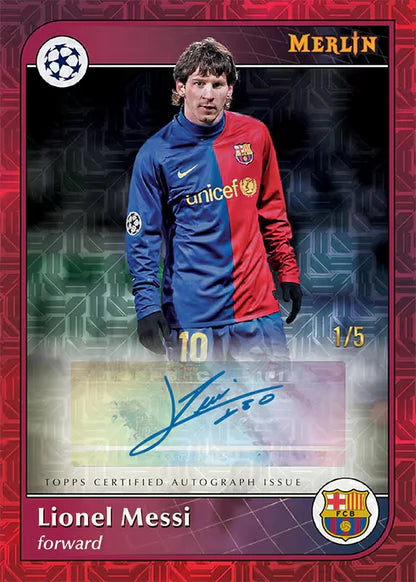 2024-25 Topps Merlin UEFA Club Competitions Hobby Box