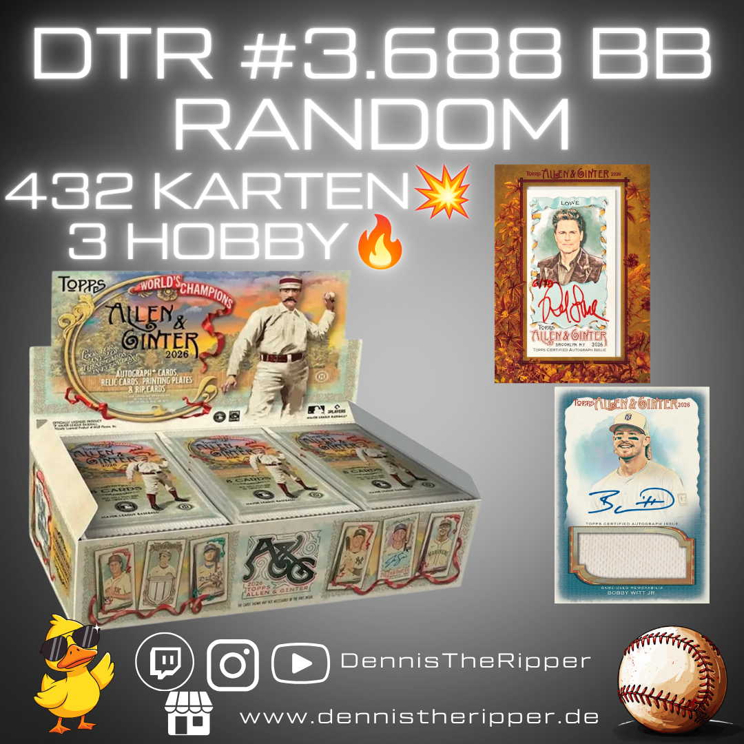 DTR #3688 BB Allen & Ginter 3 Boxer Random Group Break Free Spot 💥
