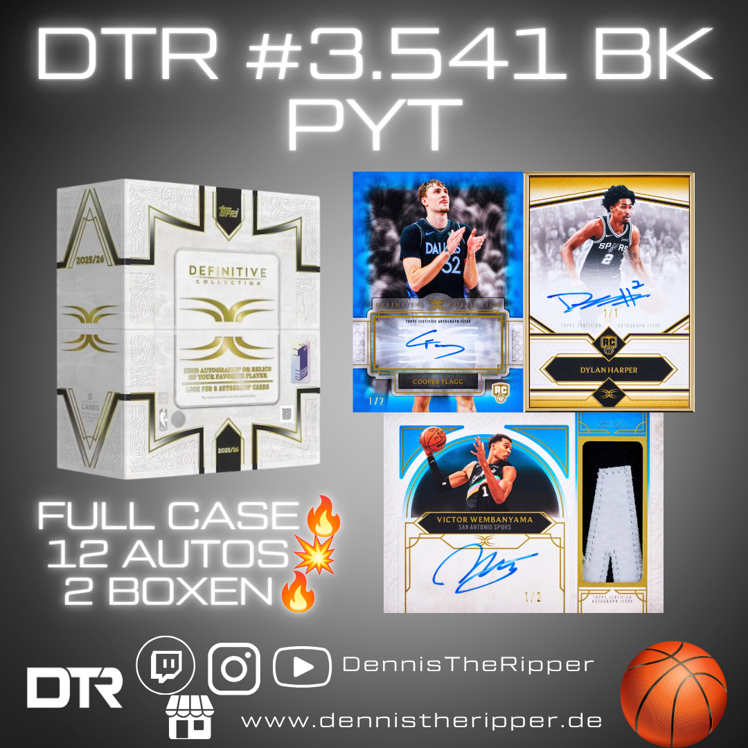 DTR #3541 BK Definitive Full Case PYT/PYP Group Break