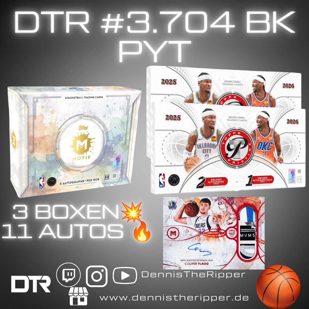 DTR #3704 BK Motif x Pristine 3 Boxer PYT Group Break