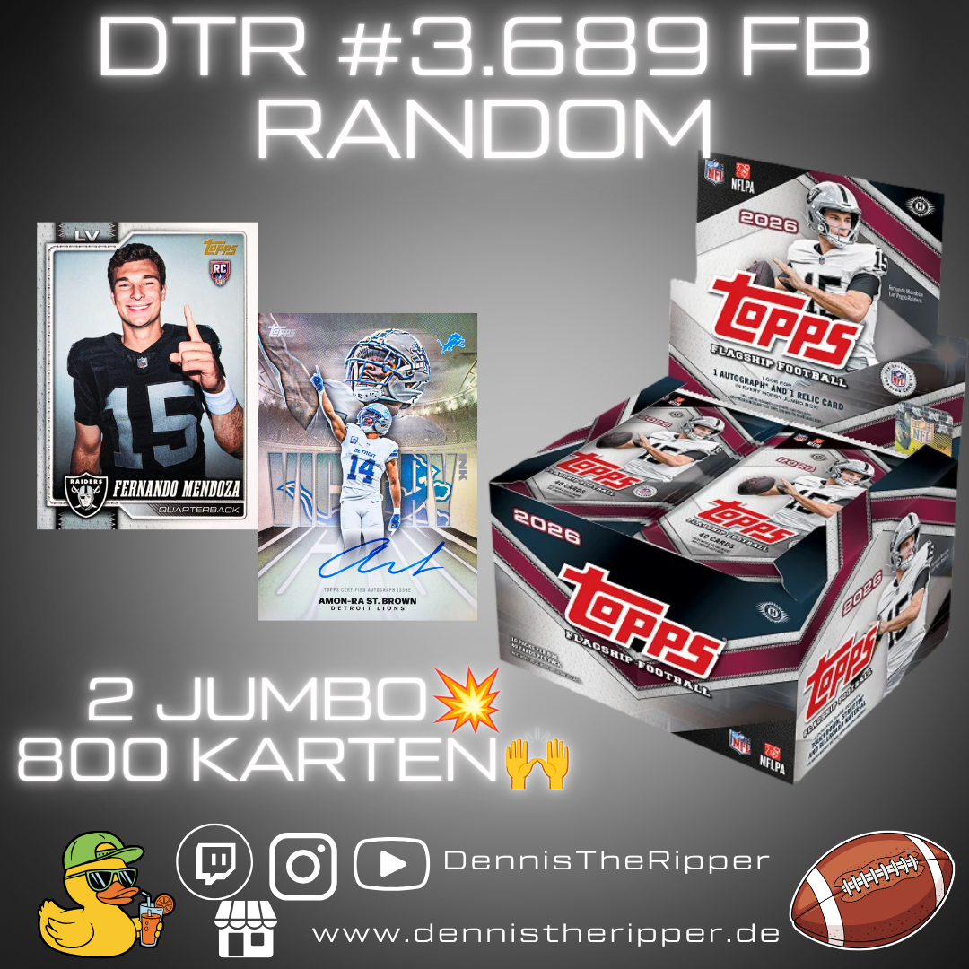 DTR #3689 FB Flagship Jumbo 2 Boxer Random Group Break Free Spot 💥