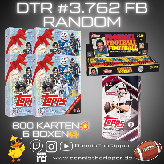 DTR #3762 FB Flagship x Holiday x Heritage 6 Boxer Random Group Break Free Spot 💥