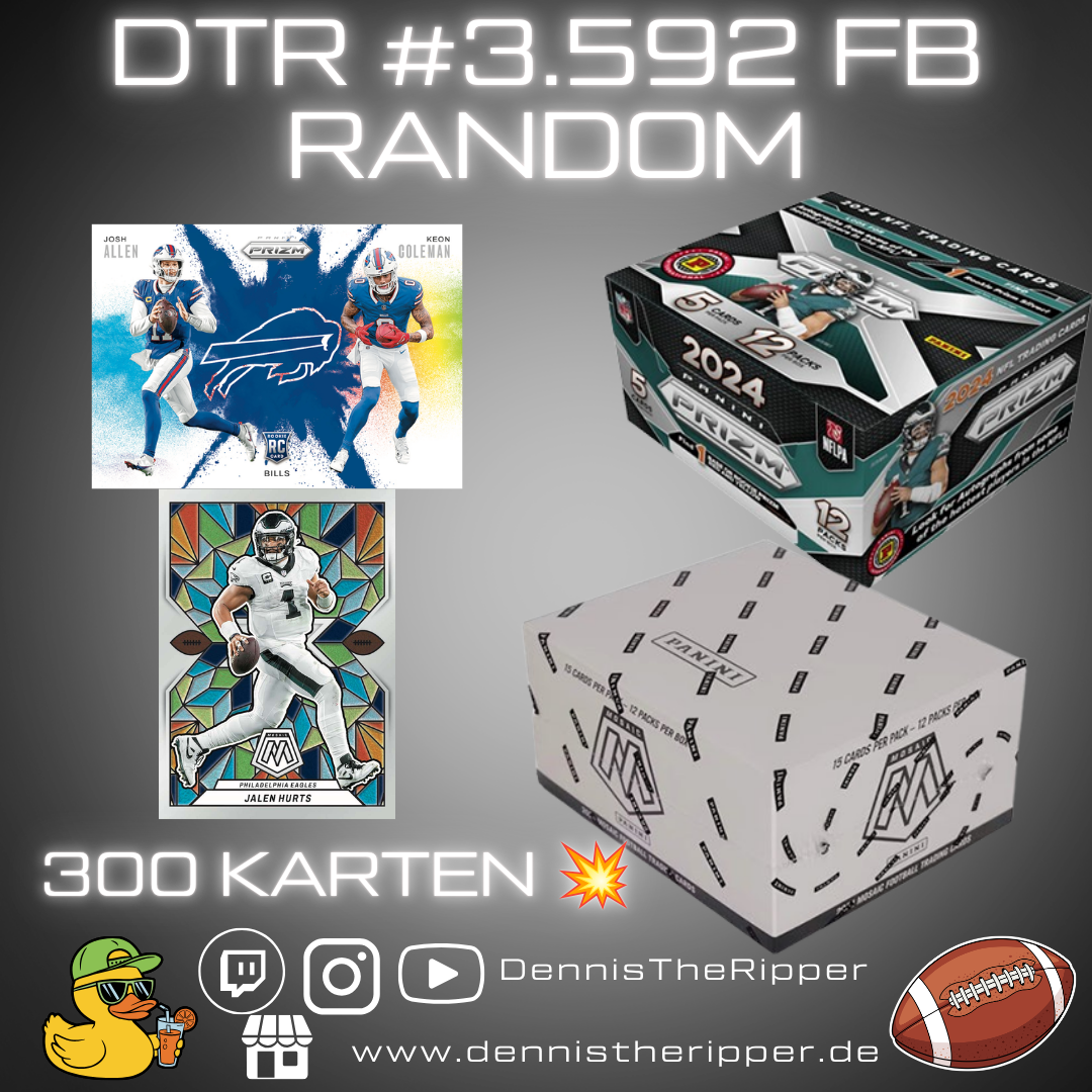 50% Filler DTR #3593 FB 2024 Prizm x Mosaic 3 Boxer Random Group Break Free Spot 💥