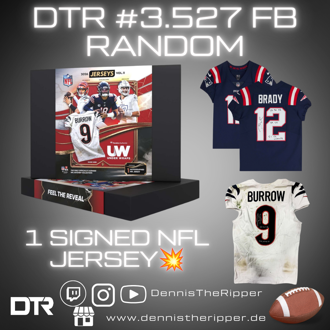 DTR #3527 FB Under Wraps Jersey 1 Box Random Group Break