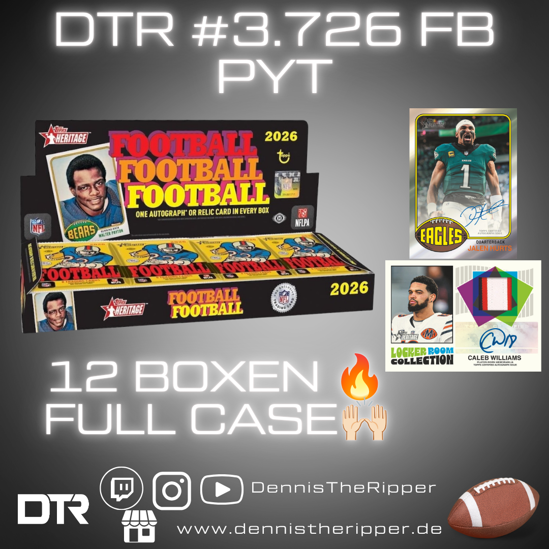 DTR #3726 FB Heritage Full Case PYT Group Break
