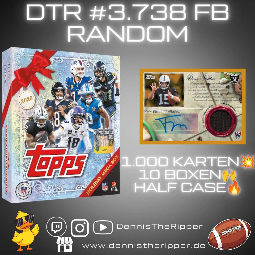 DTR #3738 FB Holiday Mega Half Case Random Group Break Free Spot 💥
