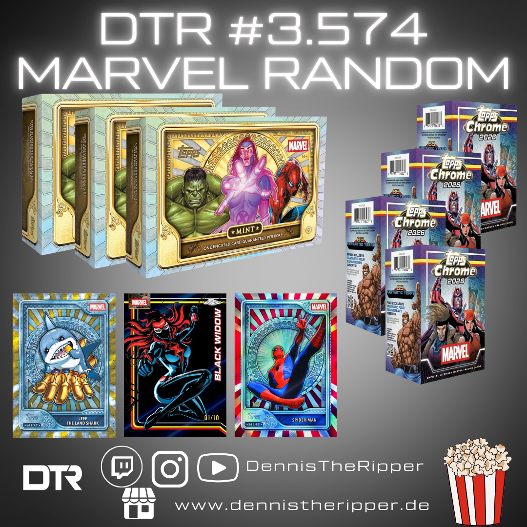 50% Filler DTR #3574 Marvel Mint X Chrome 7 Boxer Random Letter Group Break
