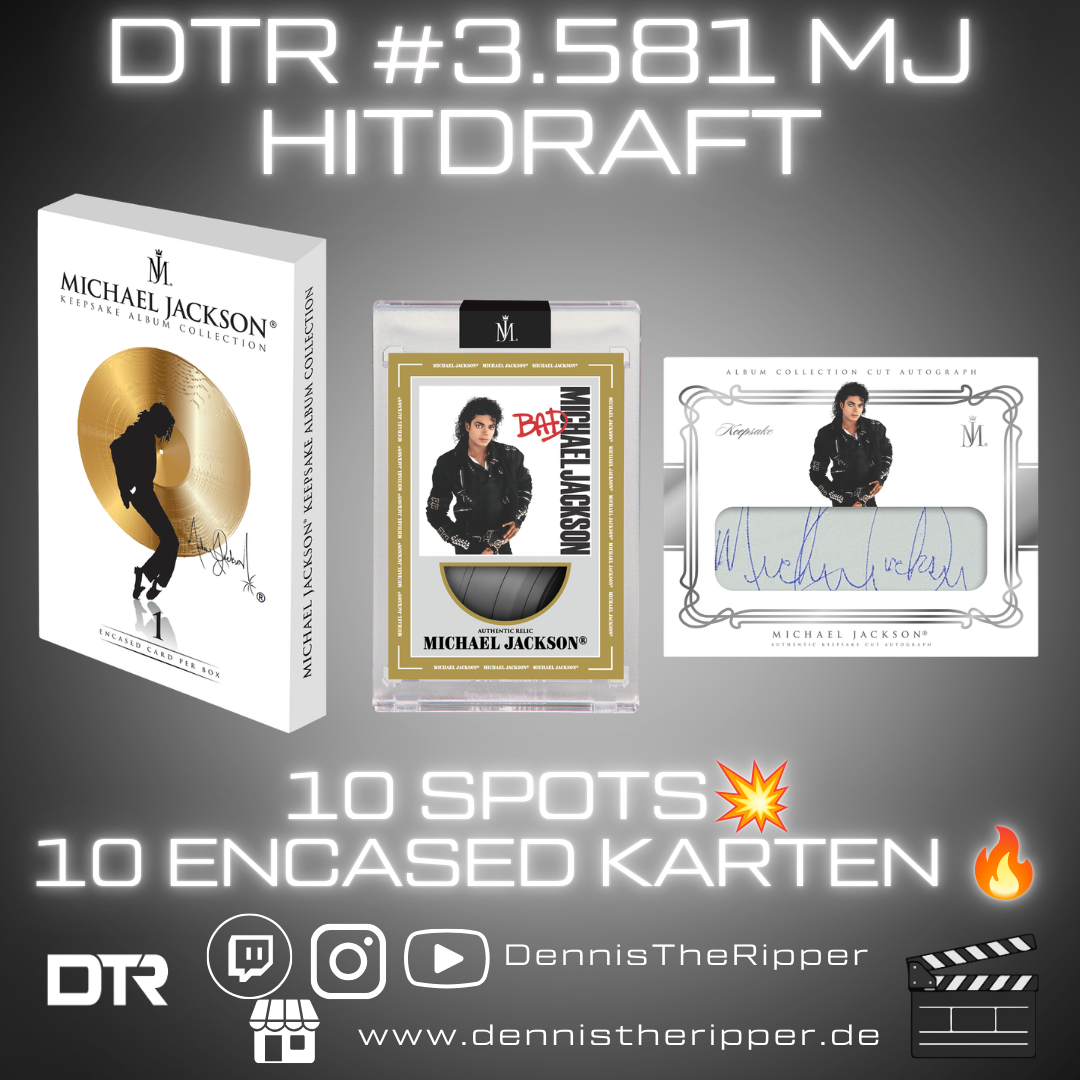 DTR #3581 Michael Jackson Spotlight Series Full Case Full Case Hit Draft Group Break