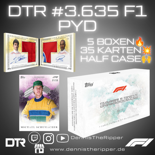 DTR #3635 F1 Eccellenza 2/2 Half Case PYT/PYP Group Break