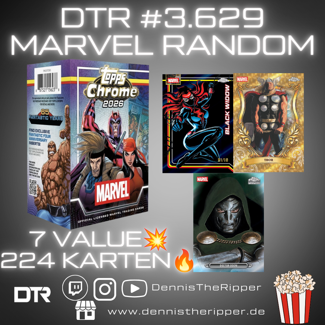 DTR #3629 Marvel Chrome Value 7 Boxer Random Letter Group Break