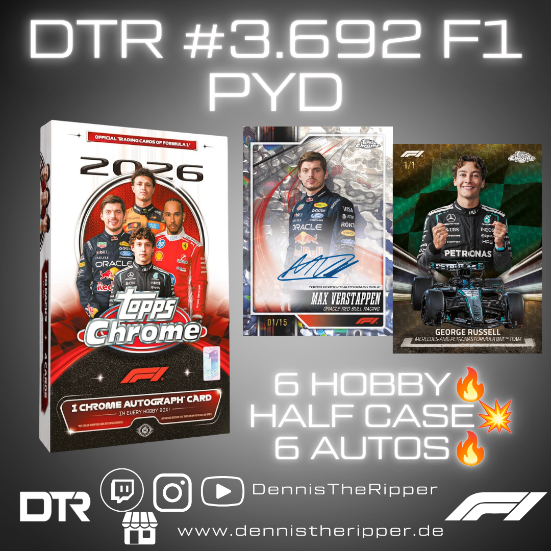 Mini 10 Filler 5 Sieger All Other F3 Drivers & Carlos Sainz & Franco Colapinto DTR #3692 F1 Chrome Hobby 1/2 Half Case PYT/PYP Group Break