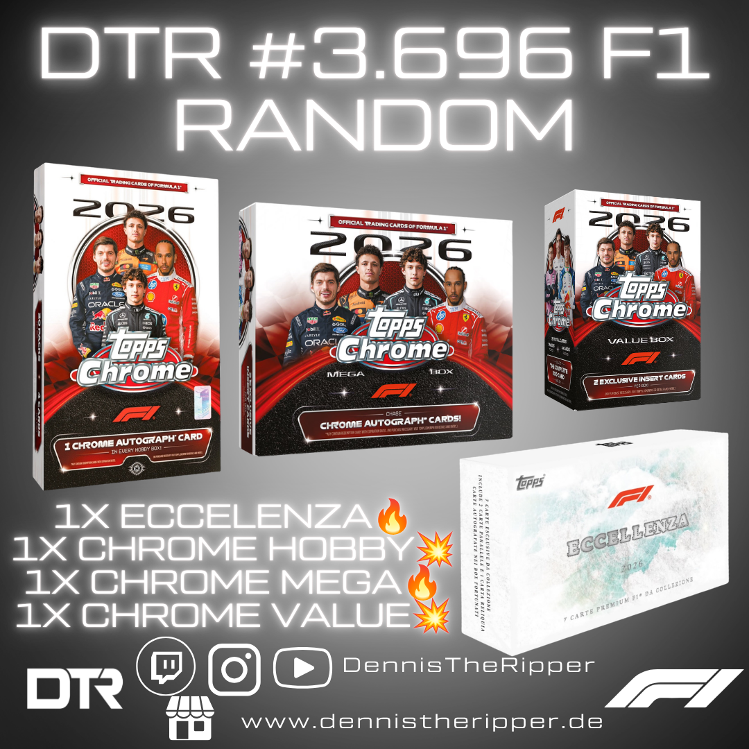 25% Filler DTR #3696 F1 Eccellenza x Chrome 4 Boxer Random Group Break