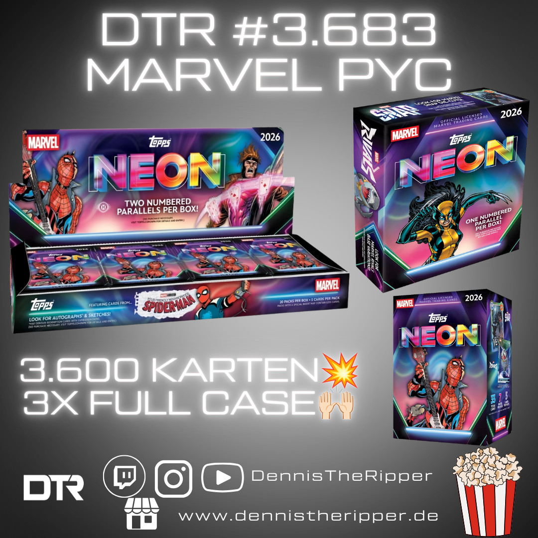 DTR #3683 Marvel Neon Hobby x Mega x Value Triple Full Case PYT/PYP Group Break