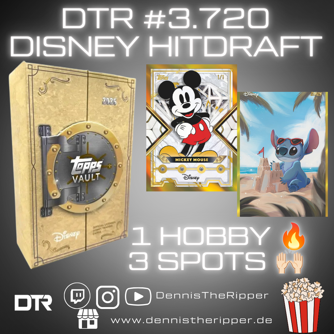 DTR #3720 Disney Vault 1 Box Hit Draft Group Break
