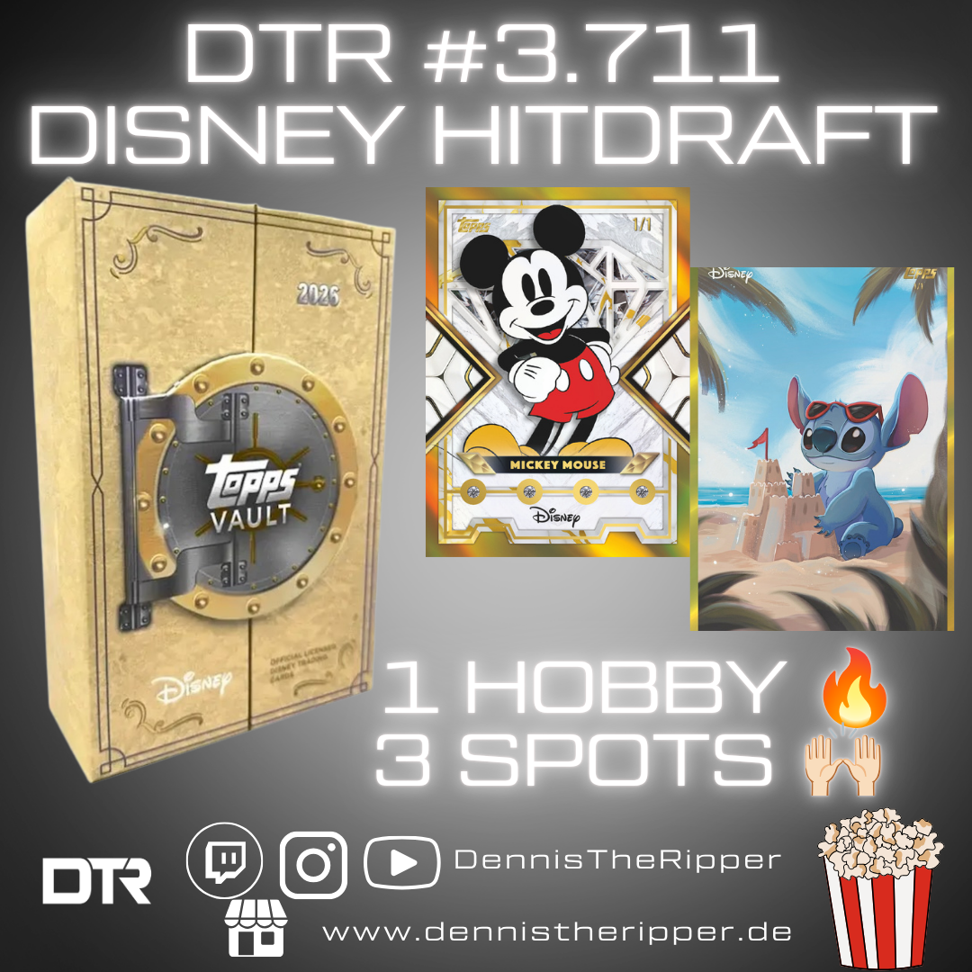 DTR #3711 Disney Vault 1 Box Hit Draft Group Break