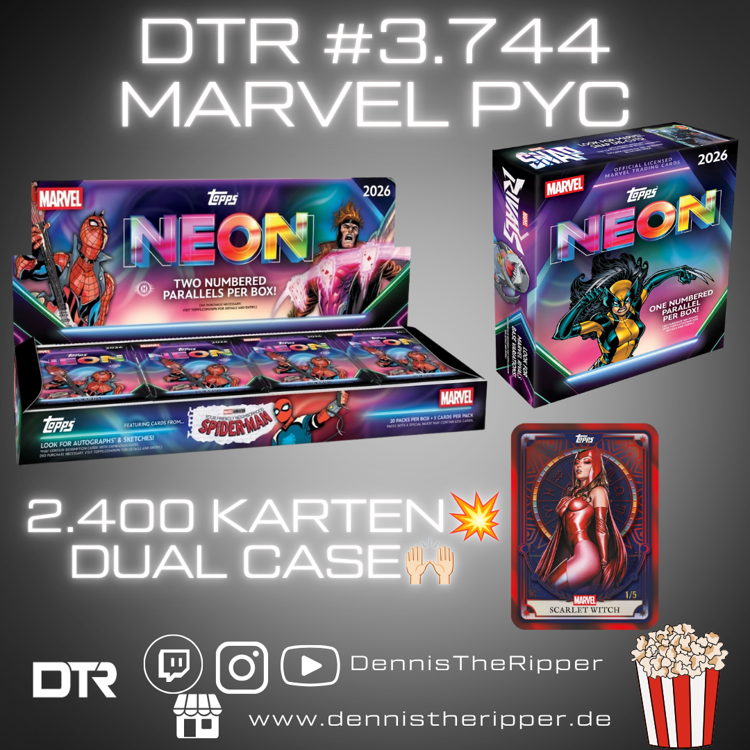 UltraMini 10 Filler 5 Sieger DTR #3744 Marvel Neon Hobby x Mega Dual Full Case PYT/PYP Group Break