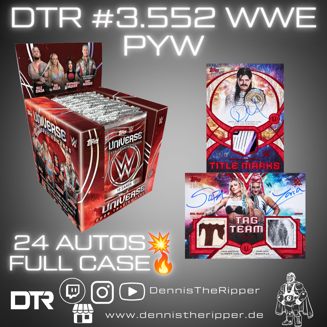 DTR #3552 WWE Universe Full Case PYT/PYP Group Break